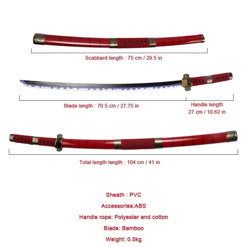 40incn Roronoa Zoro Katana Nin - Cosplay Prop Dagger recensione e prezzo